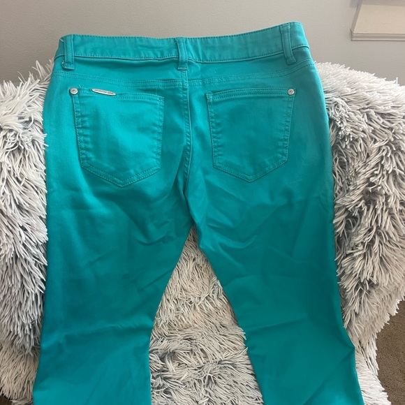 Celebrity Pink Colored Khaki Ankle Mid Rise Pants - Picture 5 of 6